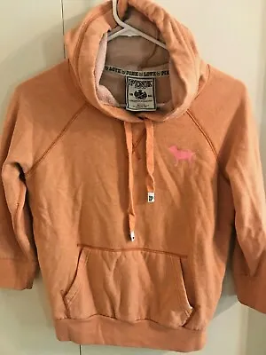 $12.99 • Buy VICTORIA SECRET PINK Hoodie Sweatshirt Jacket S Women's Pockets Vintage 3/4 