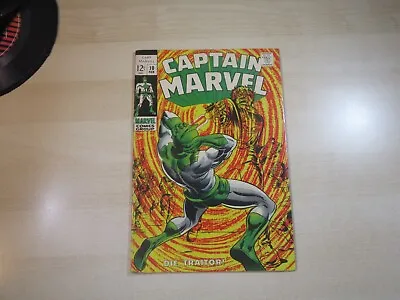 Captain Marvel #10 Marvel Silver Age High Grade Classic Cover Art Die Traitor! • £40.55