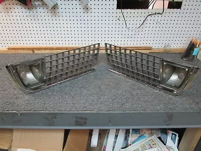 $1250 • Buy 71 Corvette Die Cast Chrome Front Park Grilles NEW! PAIR! 350 454 70 72 1971