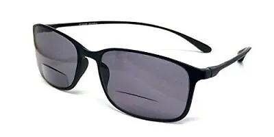 Calabria Flexie 720SB SUPER LIGHT Bi-Focal Reading Sun Glasses Ebony Black+3.25 • $16.95