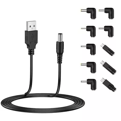 USB To DC 5V Power Cord Universal DC 5.5x2.1mm Plug Jack Charging Cable With • $16.50