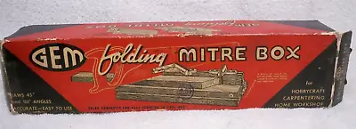 Vintage Gem Folding Mitre Box  In The Original Box~ The Alaska Freezer Co • $12