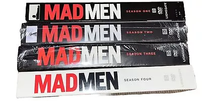 Lot Of 4 Mad Men Seasons #1-4 Season 1 (opened GUC ) Seasons 2-4 (New Sealed) • $19.99