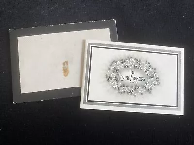 1905 In Memoriam Funeral Mourning Card Thomas Hall Of Batley Yorkshire Aged 68 • £3