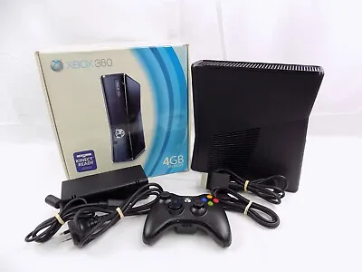 Boxed Xbox 360 4GB Slim Console + Controller + Cables + HDMI • $169