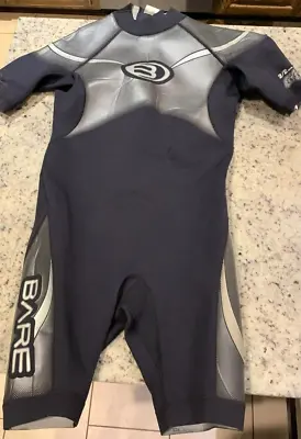 Bare Black & Silver Shorty 2/2mm Plasma Shorty Mens XL Wetsuit • $25