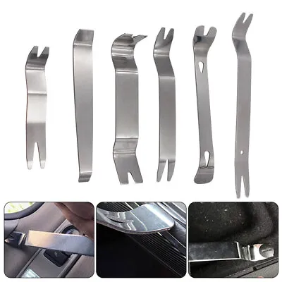 6x Clip Panel Dashboard Radio Interior Repair Steel Car Removal Pry Tool Parts • $24.55