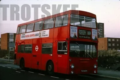 35mm Slide London Transport Daimler Fleetline MCW D1617 THM617M 1975 Original • £4.39