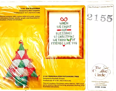 The Creative Circle Vintage 1979 Cross Stitch Kit OUR BLESSINGS Stitchery Craft • $18