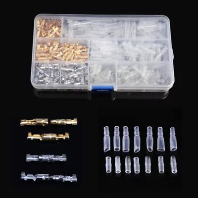 400pcs 3.9mm Brass Bullet Connectors Male & Female Wire Terminals For Car Motor • $15.69