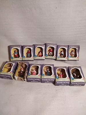 Vintage Marx Fairykins Set Of 12 Original Boxes 1 Damaged Box Mother Goose • $65