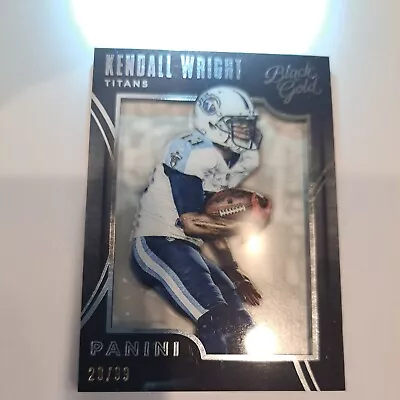  2015 Panini Black Gold White Gold Foil  Kendall Wright #20/99 SP • $1