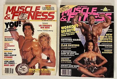 Vintage Muscle & Fitness Magazine Lot 2 ~ 1987 ~ June & September~Joe Weider • $8.99