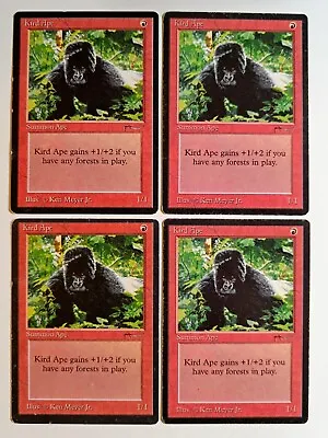 Magic The Gathering - 4 X Kird Ape - Set - Arabian Nights - Mtg  • $53.24