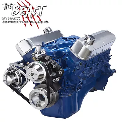 $250 • Buy Small Block Ford 289 302 Serpentine Pulley Conversion Kit Billet Alternator SBF