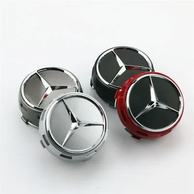 4PCS 75mm Wheel Center Hub Caps Cover Logo Badge Emblem For Mercedes-Benz AMG • $15.99