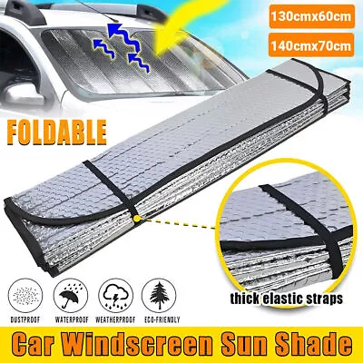 Heat Block Foldable Car Sun Shade Visor Windshield Window Sunshade Cover Sun UV • $9.99