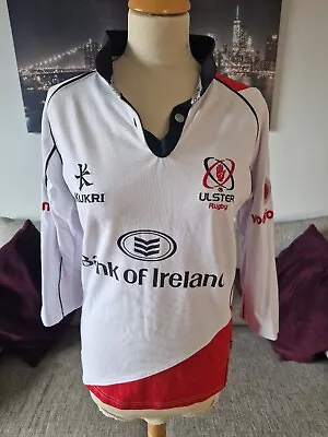 Rugby Shirt. Kukri Ulster Rugby White/Red/Black Size 16 • £10