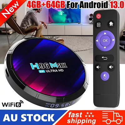 2024 Upgrade Android Smart TV Box 8K WIFI6 5G H96 Quad Core Media Player 4+64G • $50.95