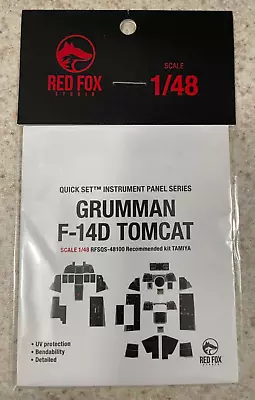 1:48 Red Fox Studio F-14D Tomcat Cockpit Quick Set For Tamiya • $29.99