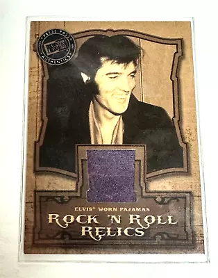 2007 Elvis The Music Relic Trading Card Featuring Purple Pajamas Worn By Elvis • $45