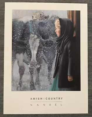 NANCY NOEL  Amish Country December  | 22.5  X 30  Print | Vintage 1988 N.A. Noel • $260