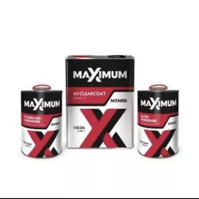 U-POL  Maximum MXM80 Clearcoat 1 Gal Can 4:1 Mixing • $89.99