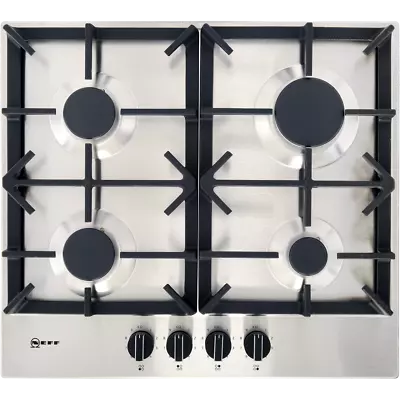 NEFF T26DS49N0 N70 Built In 58cm 4 Burners Stainless Steel Gas Hob • £369