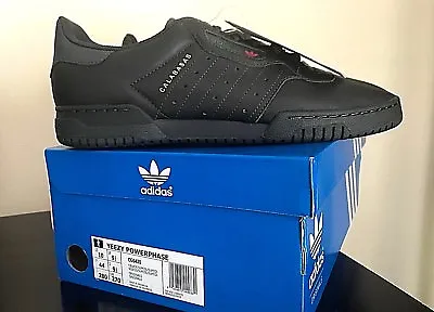 RARE New 2018 Adidas Yeezy Powerphase Calabasas Limited Edition Trainers Black • £189.99