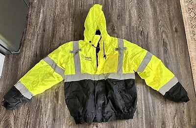 Brand New - Large Insulated Safety Jacket High Visibility • $8.99