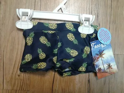 Free Style Revolution Toddler Boy 3 Month SPF50 Swim Trunks Shorts Pineapple  • $3.99