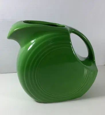 Vintage Fiesta Ware Pitcher Disk Shamrock Green Jug EXC 7” Homer Laughlin • $38.98