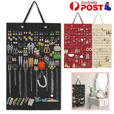 $5.99 • Buy Earrings Hanger Bags Hanging Jewelry Organizer Necklace Display Holder Stand 