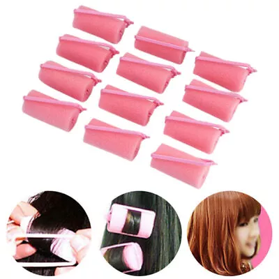 12/24 PCS Sponge Hair Curlers Soft Foam Comfortable Sleep In Styling Wave Curler • $11.39