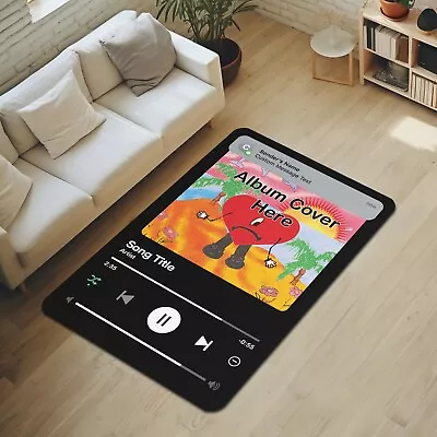 Customizable Digital Music Streaming Service App With Message Notification Rug • $54.60