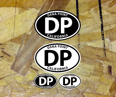 DP Dana Point CA California Oval Car Window Bumper Sticker Decal 3.5  4 For 1 • $3.99