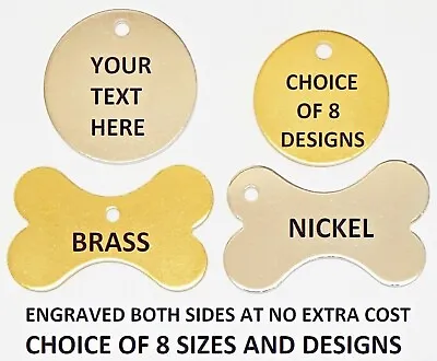 £3.20 • Buy Engraved Dog Tag Personalised ID Tags Name Disc Pet Cat Tags Animal Cat Collar