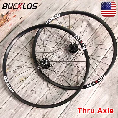 Mountain Bike Wheels 27.5  Disc Brake Thru Axle Clincher Wheelset Rim Aluminum • $196.99