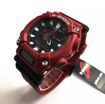 Men's Casio G-Shock Digital Analog Military Style GA-900 Red Watch GA900-4A • $114.47