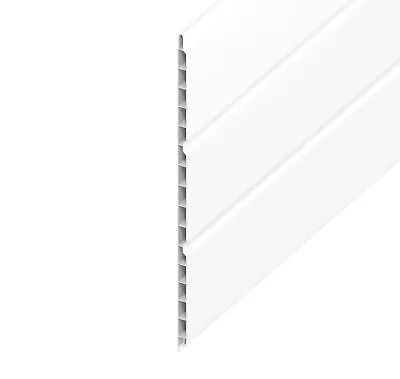 Hollow Soffit Board 300mm UPVC White Lightweight 5m Length • £39