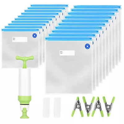 20pcs Sous Vide BagsReusable Vacuum Food Sealer BagsFood Storage Freezer Bags • $12.88