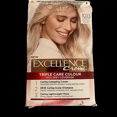 L'OREAL PARIS EX Creme Triple Care Colour 10.13 Natural Light Baby Blonde Discon • £29.96