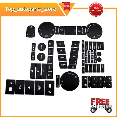 For GM GMC Chevy Radio + A/C Climate Control Button Repair Decals Stickers 1 Set • $17.75