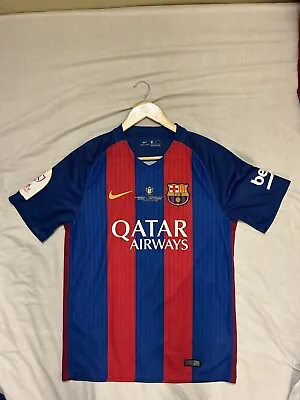 £100 • Buy FC Barcelona 2016/17 CDL Final Messi Jersey