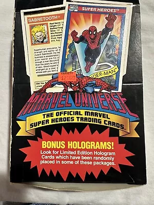 Marvel Universe Series 1 Super Hero Trading Cards Sealed Box - 1990 Impel • $329