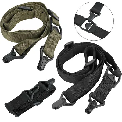 Tactical 1 Or 2 Point Multi Mission 1.2  Rifle Gun Sling W/ Quick Release Detach • $10.89