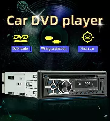 Bluetooth FM AUX USB TF DVD VCD CD Single DIN Car Stereo Radio MP3 Player Audio • $79