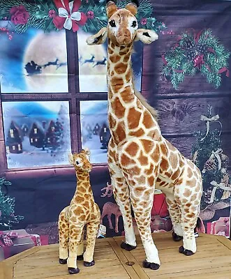 Melissa & Doug Giant Jumbo 50  Giraffe Plush Stuffed Animal & Baby 24  Plush • $59.75