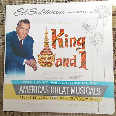 Ed Sullivan Presents King And I LP Record Album Vinyl • $7