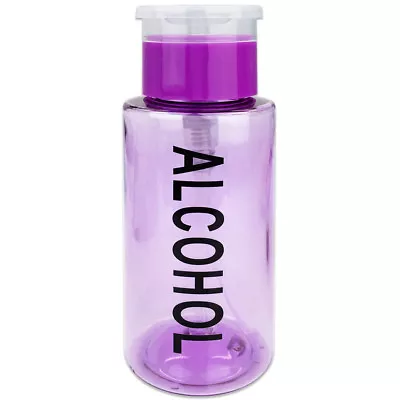 Pana 7oz  Alcohol Labeled Pump Dispenser Empty Bottle W/Flip Top Cap - Purple • $6.99